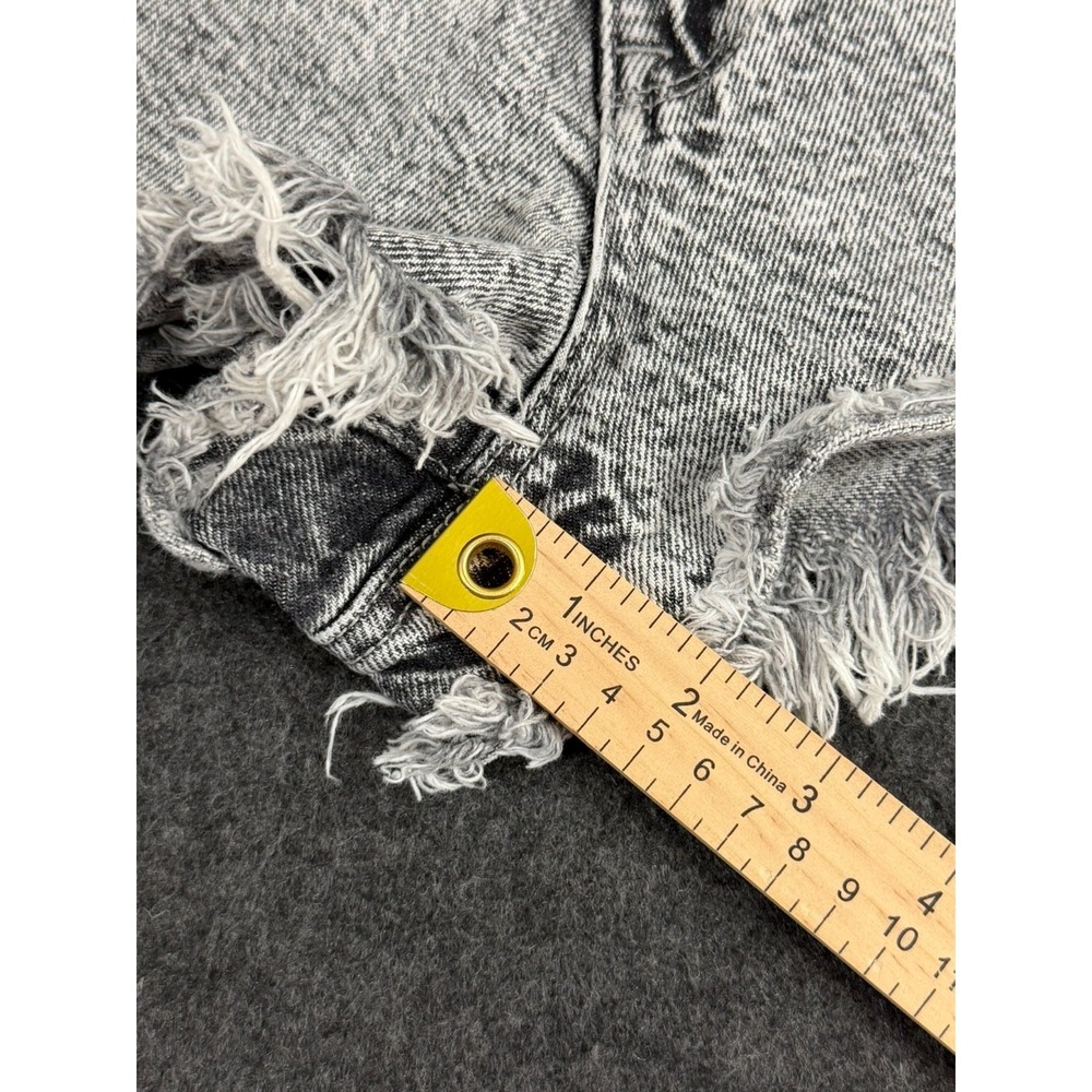 PacSun Women's High‎ Rise Festival Distressed Cutoff Denim Shorts Size 25 - Picture 7 of 8